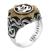 Payitaht Abdülhamid Hudhud Bird Silver Ring with Crescent Star for sale (2)